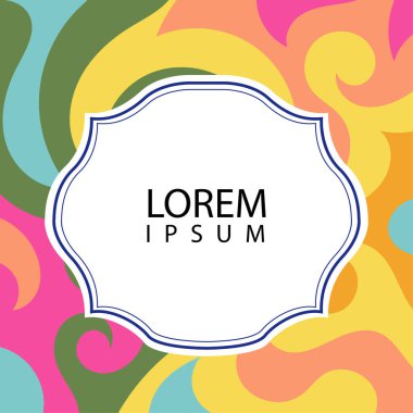 Çeşitli renklerin kıvrımlı girdaplarıyla soyut bir arkaplan. Akan girdaplarla soyut arkaplan ve boşluğu kopyala. Metin alanı olan soyut arkaplan.