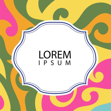 Çeşitli renklerin kıvrımlı girdaplarıyla soyut bir arkaplan. Akan girdaplarla soyut arkaplan ve boşluğu kopyala. Metin alanı olan soyut arkaplan.