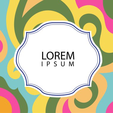 Çeşitli renklerin kıvrımlı girdaplarıyla soyut bir arkaplan. Akan girdaplarla soyut arkaplan ve boşluğu kopyala. Metin alanı olan soyut arkaplan.
