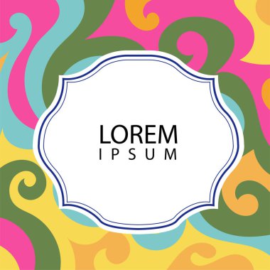 Çeşitli renklerin kıvrımlı girdaplarıyla soyut bir arkaplan. Akan girdaplarla soyut arkaplan ve boşluğu kopyala. Metin alanı olan soyut arkaplan.