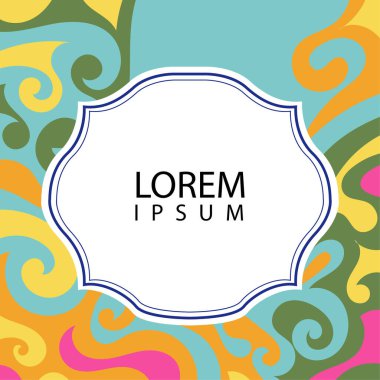 Çeşitli renklerin kıvrımlı girdaplarıyla soyut bir arkaplan. Akan girdaplarla soyut arkaplan ve boşluğu kopyala. Metin alanı olan soyut arkaplan.