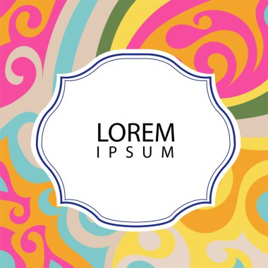 Çeşitli renklerin kıvrımlı girdaplarıyla soyut bir arkaplan. Akan girdaplarla soyut arkaplan ve boşluğu kopyala. Metin alanı olan soyut arkaplan.