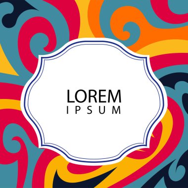 Çeşitli renklerin kıvrımlı girdaplarıyla soyut bir arkaplan. Akan girdaplarla soyut arkaplan ve boşluğu kopyala. Metin alanı olan soyut arkaplan.