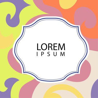 Çeşitli renklerin kıvrımlı girdaplarıyla soyut bir arkaplan. Akan girdaplarla soyut arkaplan ve boşluğu kopyala. Metin alanı olan soyut arkaplan.