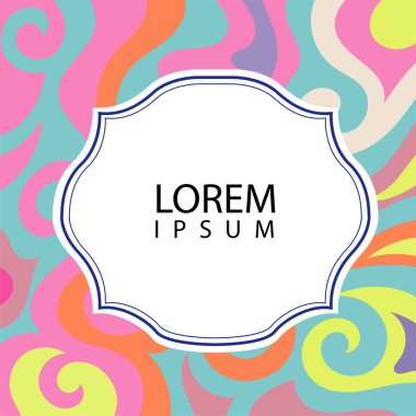 Çeşitli renklerin kıvrımlı girdaplarıyla soyut bir arkaplan. Akan girdaplarla soyut arkaplan ve boşluğu kopyala. Metin alanı olan soyut arkaplan.