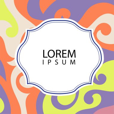 Çeşitli renklerin kıvrımlı girdaplarıyla soyut bir arkaplan. Akan girdaplarla soyut arkaplan ve boşluğu kopyala. Metin alanı olan soyut arkaplan.