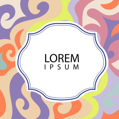 Çeşitli renklerin kıvrımlı girdaplarıyla soyut bir arkaplan. Akan girdaplarla soyut arkaplan ve boşluğu kopyala. Metin alanı olan soyut arkaplan.