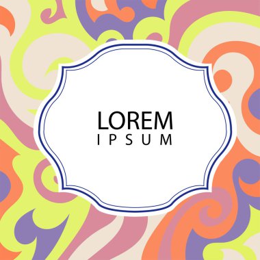 Çeşitli renklerin kıvrımlı girdaplarıyla soyut bir arkaplan. Akan girdaplarla soyut arkaplan ve boşluğu kopyala. Metin alanı olan soyut arkaplan.