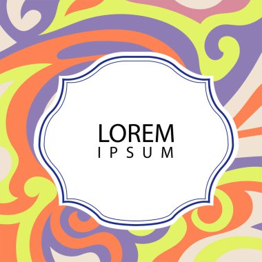 Çeşitli renklerin kıvrımlı girdaplarıyla soyut bir arkaplan. Akan girdaplarla soyut arkaplan ve boşluğu kopyala. Metin alanı olan soyut arkaplan.