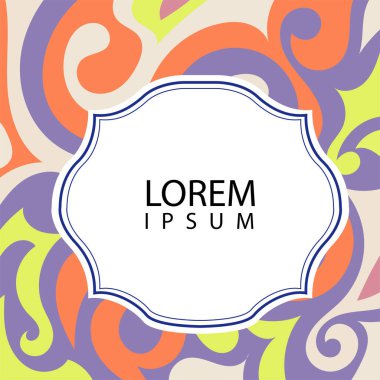 Çeşitli renklerin kıvrımlı girdaplarıyla soyut bir arkaplan. Akan girdaplarla soyut arkaplan ve boşluğu kopyala. Metin alanı olan soyut arkaplan.