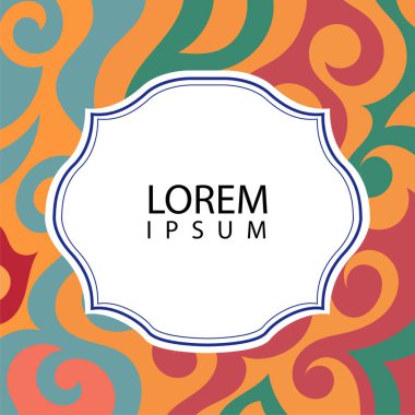 Çeşitli renklerin kıvrımlı girdaplarıyla soyut bir arkaplan. Akan girdaplarla soyut arkaplan ve boşluğu kopyala. Metin alanı olan soyut arkaplan.