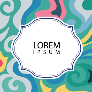 Çeşitli renklerin kıvrımlı girdaplarıyla soyut bir arkaplan. Akan girdaplarla soyut arkaplan ve boşluğu kopyala. Metin alanı olan soyut arkaplan.