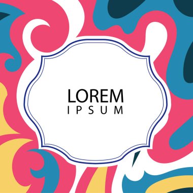 Çeşitli renklerin kıvrımlı girdaplarıyla soyut bir arkaplan. Akan girdaplarla soyut arkaplan ve boşluğu kopyala. Metin alanı olan soyut arkaplan.