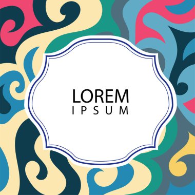 Çeşitli renklerin kıvrımlı girdaplarıyla soyut bir arkaplan. Akan girdaplarla soyut arkaplan ve boşluğu kopyala. Metin alanı olan soyut arkaplan.