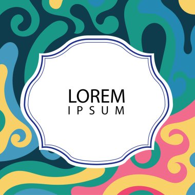 Çeşitli renklerin kıvrımlı girdaplarıyla soyut bir arkaplan. Akan girdaplarla soyut arkaplan ve boşluğu kopyala. Metin alanı olan soyut arkaplan.