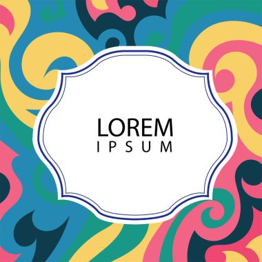 Çeşitli renklerin kıvrımlı girdaplarıyla soyut bir arkaplan. Akan girdaplarla soyut arkaplan ve boşluğu kopyala. Metin alanı olan soyut arkaplan.