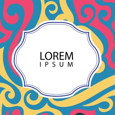 Çeşitli renklerin kıvrımlı girdaplarıyla soyut bir arkaplan. Akan girdaplarla soyut arkaplan ve boşluğu kopyala. Metin alanı olan soyut arkaplan.