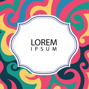 Çeşitli renklerin kıvrımlı girdaplarıyla soyut bir arkaplan. Akan girdaplarla soyut arkaplan ve boşluğu kopyala. Metin alanı olan soyut arkaplan.