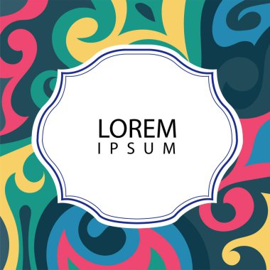 Çeşitli renklerin kıvrımlı girdaplarıyla soyut bir arkaplan. Akan girdaplarla soyut arkaplan ve boşluğu kopyala. Metin alanı olan soyut arkaplan.