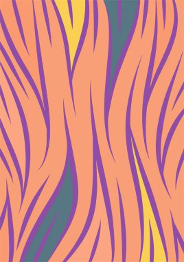 Kavisli şekilli soyut bir arkaplan. Akan kıvrımlar renkli arka plan sanatı. Dalgalı şekillerin ve parlak renklerin soyut arkaplanı.