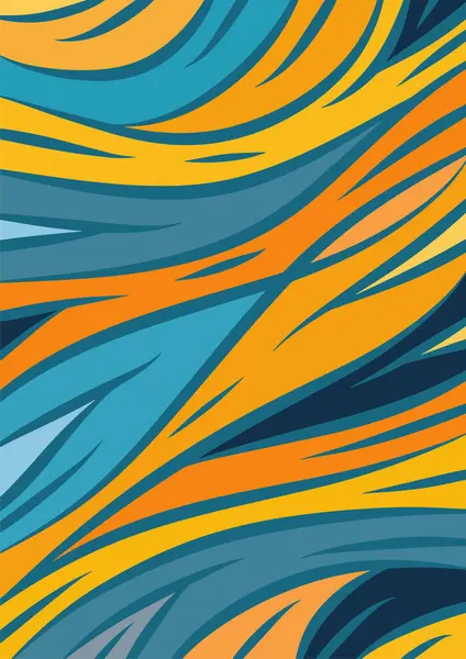 Kavisli şekilli soyut bir arkaplan. Akan kıvrımlar renkli arka plan sanatı. Dalgalı şekillerin ve parlak renklerin soyut arkaplanı.