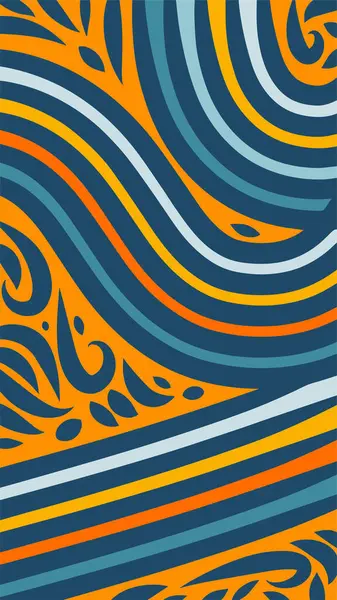 Vibrant Girdapları ve Gökkuşağı Çiçekleri 'nin soyut arka planı. Süslü girdaplı ve kıvrımlı gökkuşağı şekilli sanatsal arkaplan.