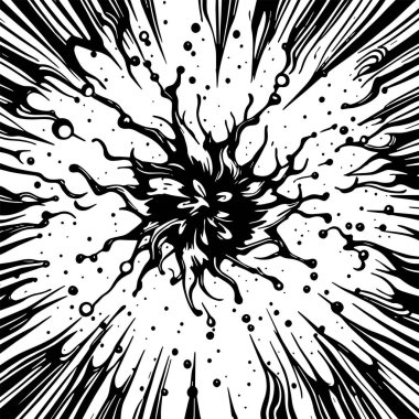 Sıvı veya mürekkep sıçramalarının soyut arkaplanı. Sıvı sıçrama arkaplan sanatı.