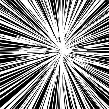 Pop sanat veya retro temalı illüstrasyon için hareket çizgisi arkaplan illüstrasyonu.