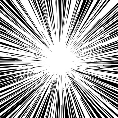 Pop sanat veya retro temalı illüstrasyon için hareket çizgisi arkaplan illüstrasyonu.