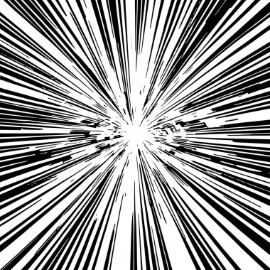 Pop sanat veya retro temalı illüstrasyon için hareket çizgisi arkaplan illüstrasyonu.