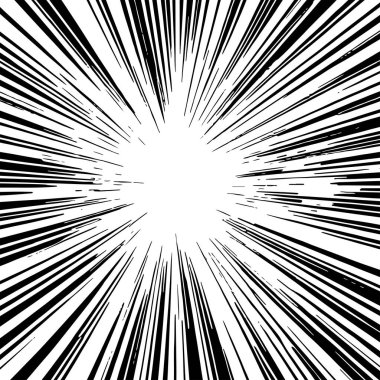 Pop sanat veya retro temalı illüstrasyon için hareket çizgisi arkaplan illüstrasyonu.