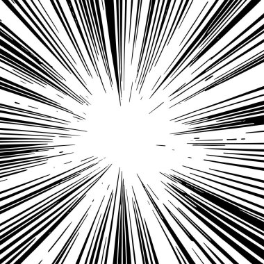 Pop sanat veya retro temalı illüstrasyon için hareket çizgisi arkaplan illüstrasyonu.