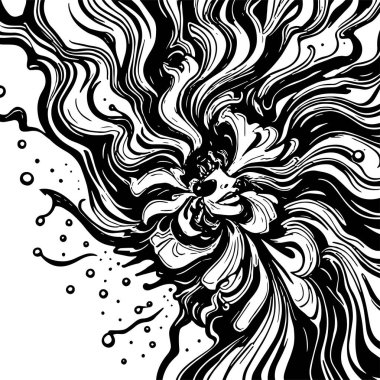 Girdap akış çizgileri olan soyut bir arkaplan. Sanatsal akış çizgileri arka plan sanatı