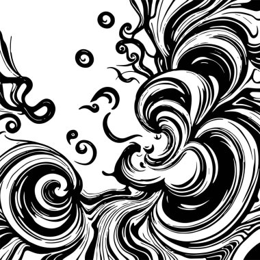 Girdap akış çizgileri olan soyut bir arkaplan. Sanatsal akış çizgileri arka plan sanatı