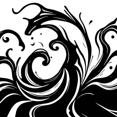 Girdap akış çizgileri olan soyut bir arkaplan. Sanatsal akış çizgileri arka plan sanatı