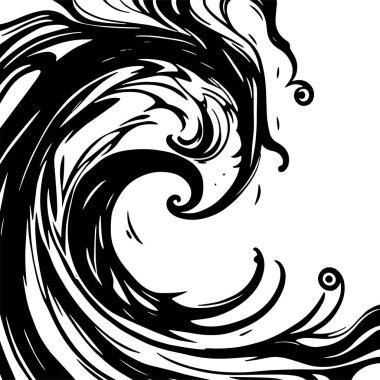 Girdap akış çizgileri olan soyut bir arkaplan. Sanatsal akış çizgileri arka plan sanatı