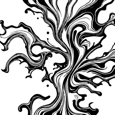 Girdap akış çizgileri olan soyut bir arkaplan. Sanatsal akış çizgileri arka plan sanatı