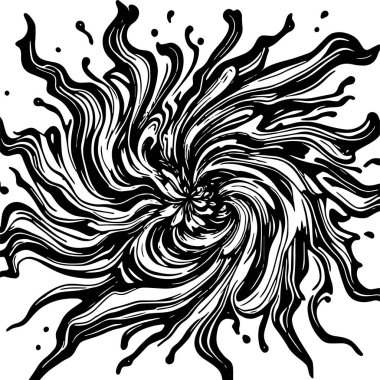 Girdap akış çizgileri olan soyut bir arkaplan. Sanatsal akış çizgileri arka plan sanatı