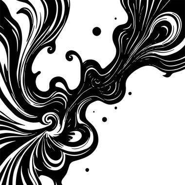 Girdap akış çizgileri olan soyut bir arkaplan. Sanatsal akış çizgileri arka plan sanatı