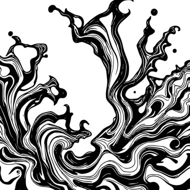 Girdap akış çizgileri olan soyut bir arkaplan. Sanatsal akış çizgileri arka plan sanatı