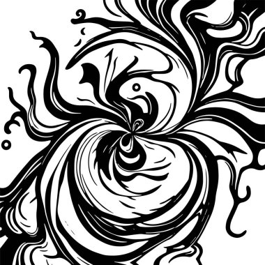 Girdap akış çizgileri olan soyut bir arkaplan. Sanatsal akış çizgileri arka plan sanatı