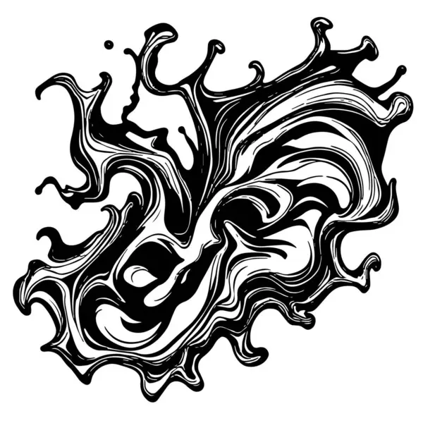 Girdap akış çizgileri olan soyut bir arkaplan. Sanatsal akış çizgileri arka plan sanatı