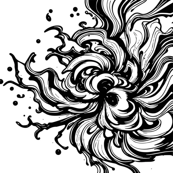 Girdap akış çizgileri olan soyut bir arkaplan. Sanatsal akış çizgileri arka plan sanatı