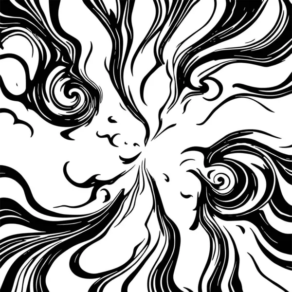 Girdap akış çizgileri olan soyut bir arkaplan. Sanatsal akış çizgileri arka plan sanatı