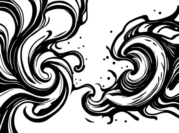 Girdap akış çizgileri olan soyut bir arkaplan. Sanatsal akış çizgileri arka plan sanatı