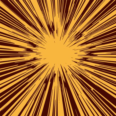 Pop sanat veya retro temalı illüstrasyon için hareket çizgisi arkaplan illüstrasyonu.