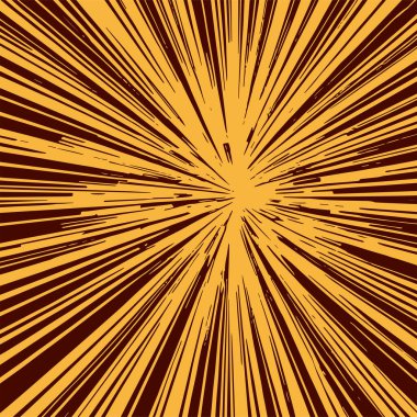 Pop sanat veya retro temalı illüstrasyon için hareket çizgisi arkaplan illüstrasyonu.