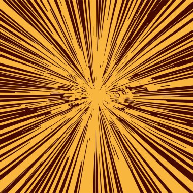 Pop sanat veya retro temalı illüstrasyon için hareket çizgisi arkaplan illüstrasyonu.