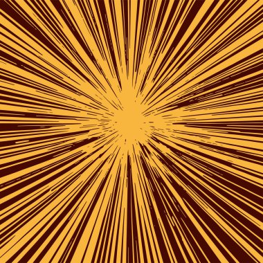 Pop sanat veya retro temalı illüstrasyon için hareket çizgisi arkaplan illüstrasyonu.