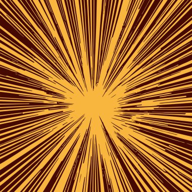 Pop sanat veya retro temalı illüstrasyon için hareket çizgisi arkaplan illüstrasyonu.